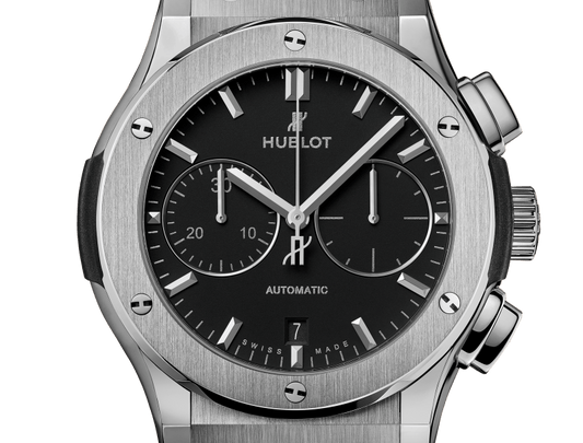 Classic Fusion Chronograph Titanium on Rubber Watch