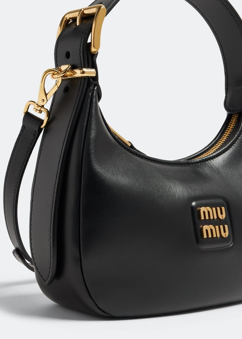 Miu Miu Leather Hobo Bag