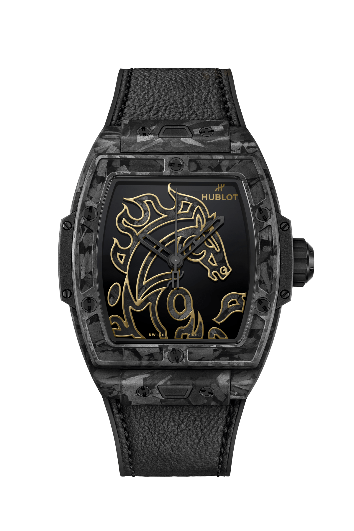 Spirit of Big Bang Year Of The Horse Frosted Carbon 42 mm Watch