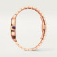 Santos de Cartier Large 39.7mm Rose Gold Blue Crown Skeleton Dial Rose Gold Bracelet Manual-Winding Watch