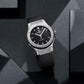 Classic Fusion Titanium Black Dial Rubber Strap Watch