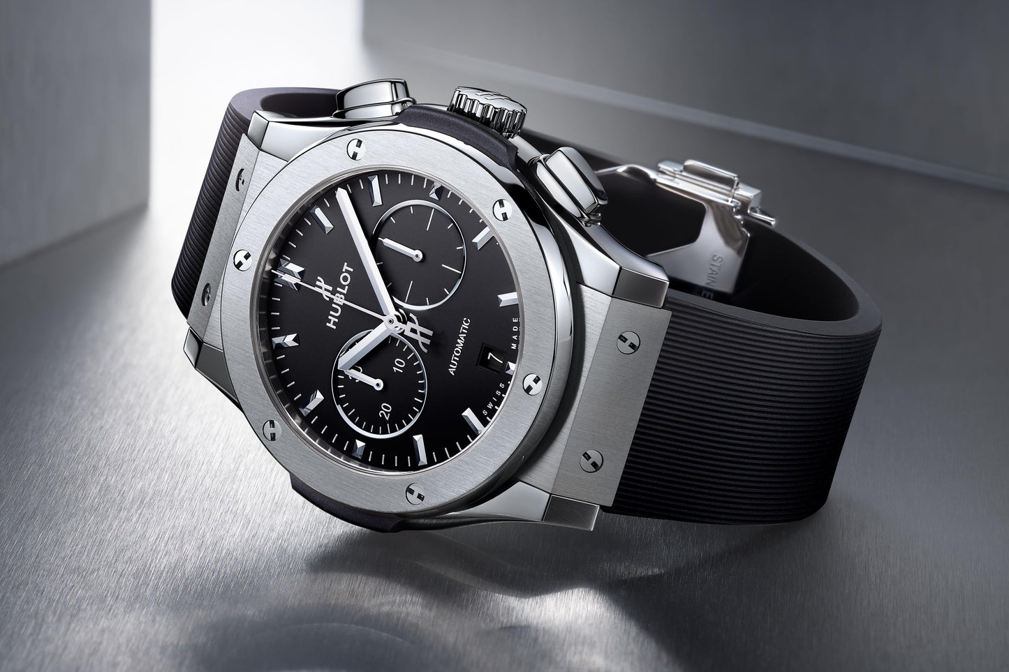 Classic Fusion Chronograph Titanium on Rubber Watch