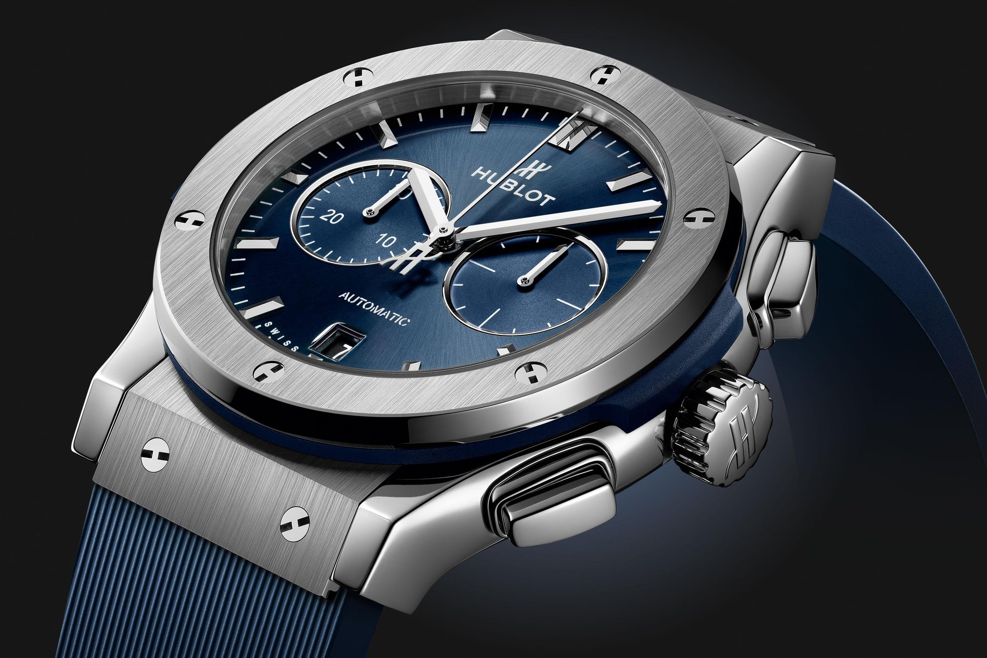 Classic Fusion Chronograph Titanium Blue Watch