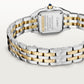 Panthère Small 30.3mm x 22.0mm Yellow Gold and Steel Blue Spinel Crown Silver Dial Gold and Steel Bracelet Quartz Watch