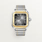 Santos de Cartier Large 39.8mm Steel 18K Yellow Gold Bezel Anthracite Gray Dial Steel Bracelet Self-Winding Watch