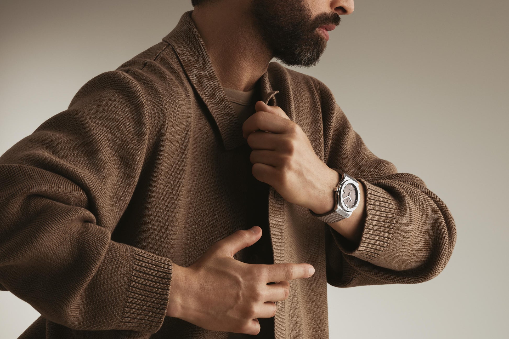 Classic Fusion Essential Taupe Titanium Watch
