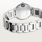 Ballon Bleu 28mm Steel Quartz Silvered Opaline Dial Steel Bracelet Watch
