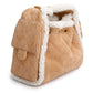 Chanel Brown Suede Quilted Shearling Small 25 Handbag w/ Box 01