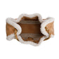 Chanel Brown Suede Quilted Shearling Small 25 Handbag w/ Box 01