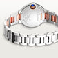 Ballon Bleu 33mm Steel Rose Gold Automatic Silver Guilloché Dial Two-Tone Bracelet Watch
