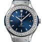 Classic Fusion Titanium Blue Diamonds 38 mm Watch