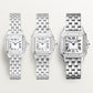 Panthère de Cartier Medium 27mm x 37mm Steel Blue Crown Silvered Dial Steel Bracelet Quartz Watch
