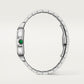Santos de Cartier Skeleton Large 39.8mm Steel Green Jasper Crown Skeleton Dial Steel Bracelet Manual-Winding Watch
