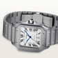 Santos de Cartier Large 39.8mm Titanium Silvered Opaline Dial Titanium Bracelet Self-Winding Watch