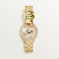 Panthère Small 23.6mm Yellow Gold Diamond Bezel Tsavorite Eyes Golden Dial Yellow Gold Bracelet Quartz Watch