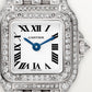 Panthère de Cartier Mini 25mm x 20mm White Gold Diamond Bezel Diamond Crown Silver Dial White Gold Bracelet Quartz Watch