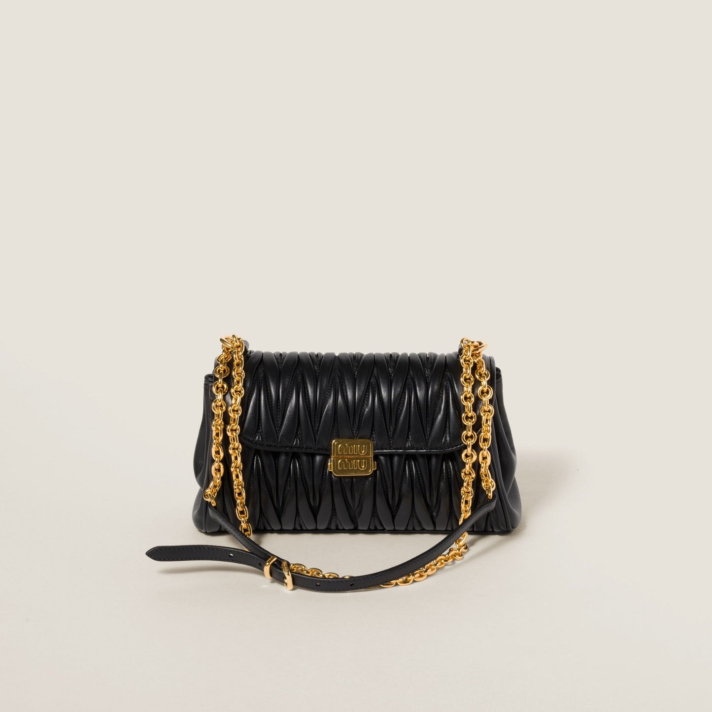 Miu Miu Matelassé Nappa Leather Shoulder Bag