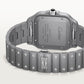 Santos de Cartier Large 39.8mm Titanium Silvered Opaline Dial Titanium Bracelet Self-Winding Watch