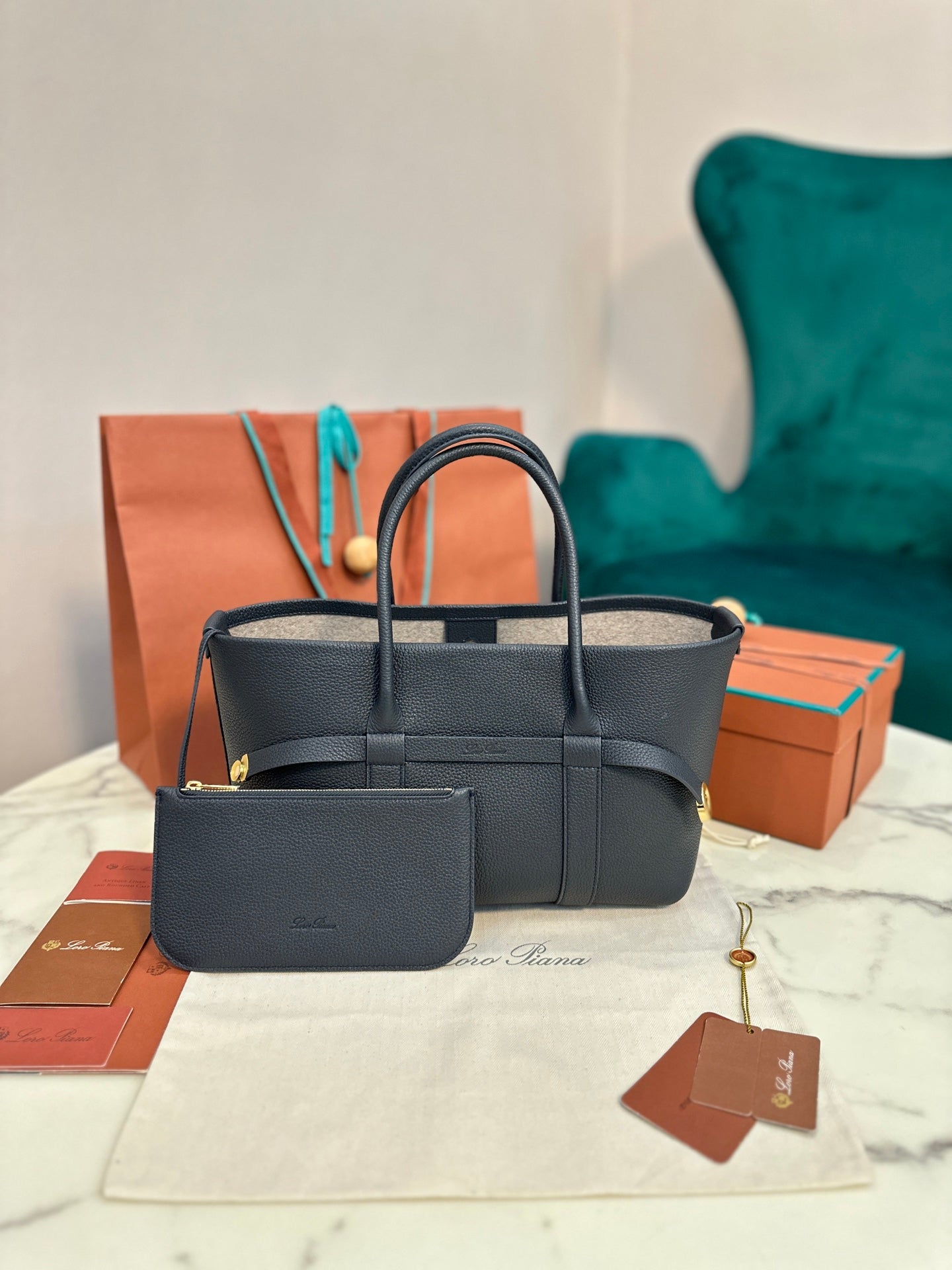 Structured Leather Bag