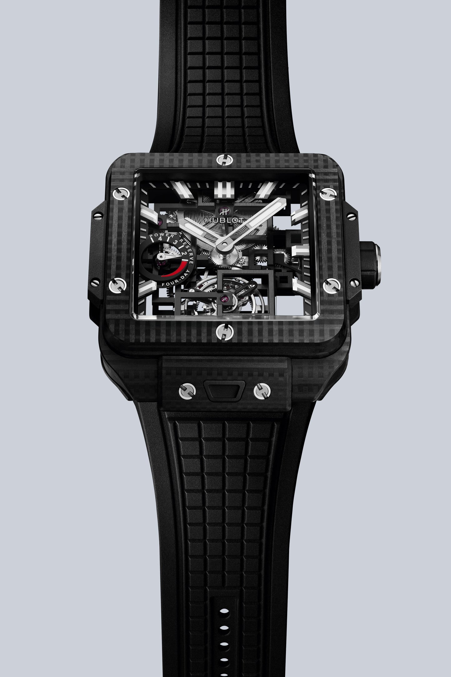 Square Bang Tourbillon 4-Day Power Reserve 3D Carbon 42 mm Watch