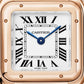 Panthère Small 23mm x 30mm Rose Gold Blue Crown Silvered Dial Rose Gold Bracelet Quartz Watch