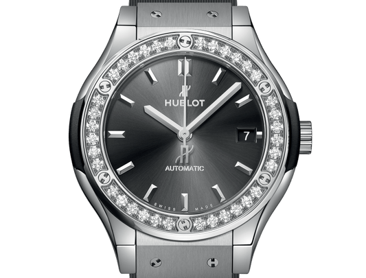 Classic Fusion Racing Grey Titanium Diamonds 38 mm Watch