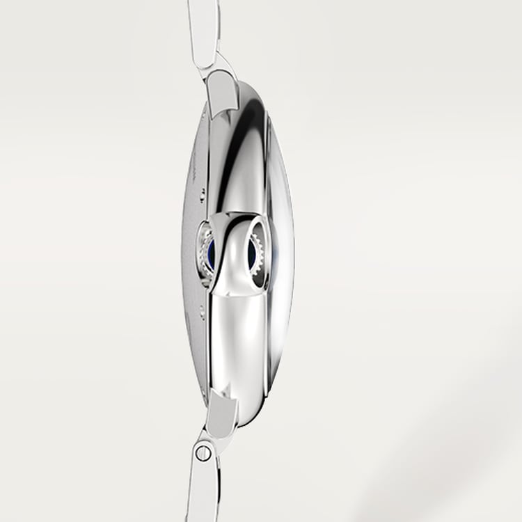 Ballon Bleu 36mm Steel Automatic Silver Guilloché Dial Steel Bracelet Watch