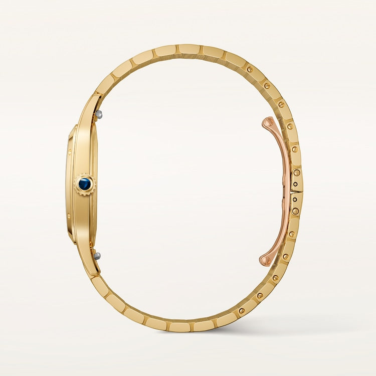 Santos-Dumont Extra-Large 43.5mm x 31.4mm Yellow Gold Obsidian Dial Yellow Gold Bracelet Self-Winding Watch