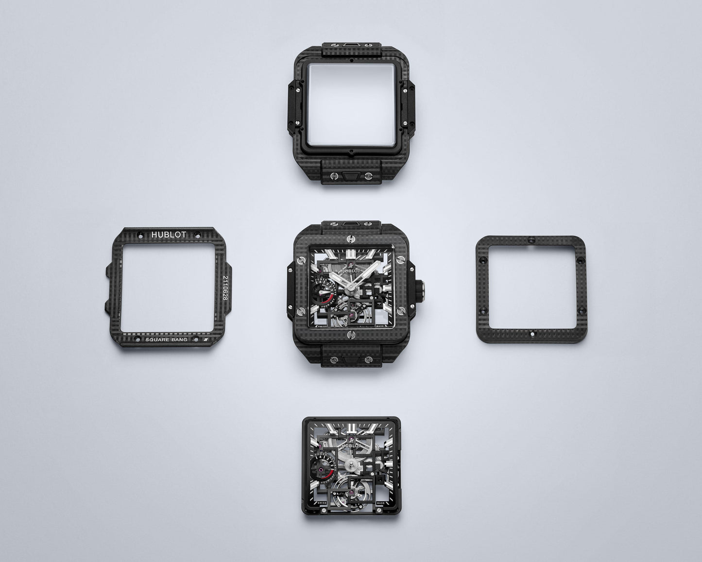 Square Bang Tourbillon 4-Day Power Reserve 3D Carbon 42 mm Watch
