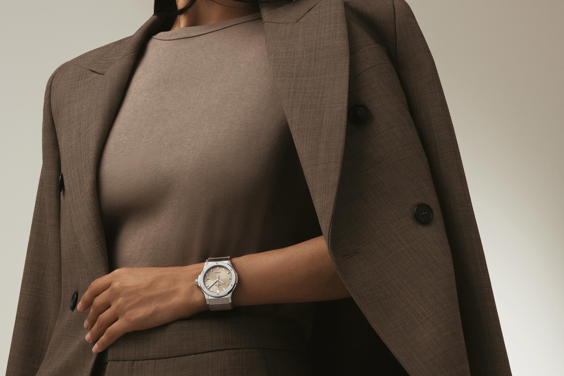 Classic Fusion Essential Taupe Titanium Watch