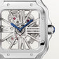 Santos de Cartier Large 39.8mm Steel Blue Crown Skeleton Dial Steel Bracelet Manual-Winding Watch