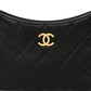 Lambskin Quilted Small CC Links Hobo Black
