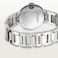 Ballon Bleu 36mm Steel Automatic Diamond Bezel Silver Guilloché Dial Steel Bracelet Watch