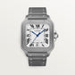 Santos de Cartier Large 39.8mm Titanium Silvered Opaline Dial Titanium Bracelet Self-Winding Watch