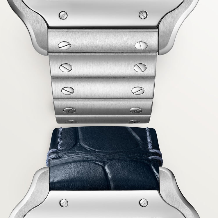 Santos de Cartier Large 39.8mm Steel Graduated Blue Dial Steel Bracelet Self-Winding Watch