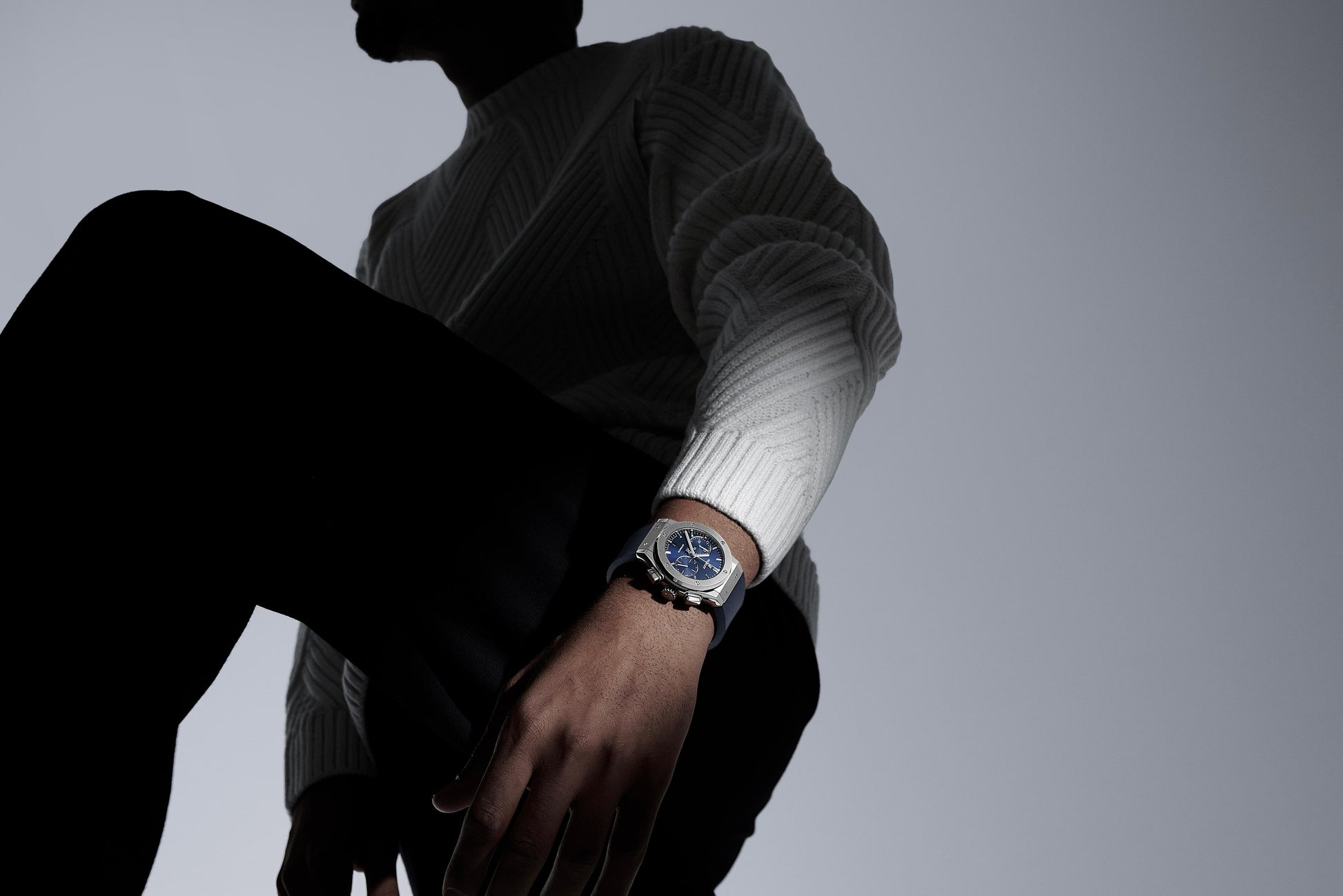 Classic Fusion Chronograph Titanium Blue Watch