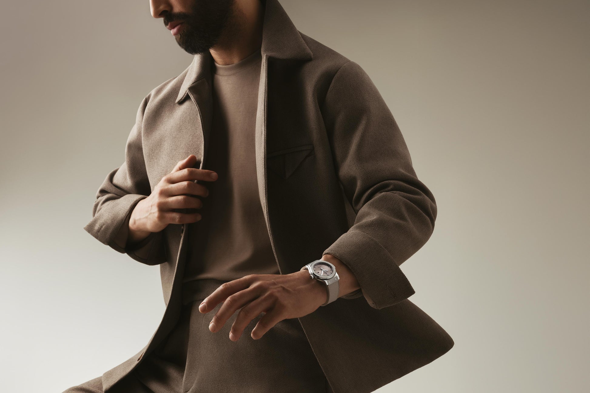 Classic Fusion Essential Taupe Titanium Watch