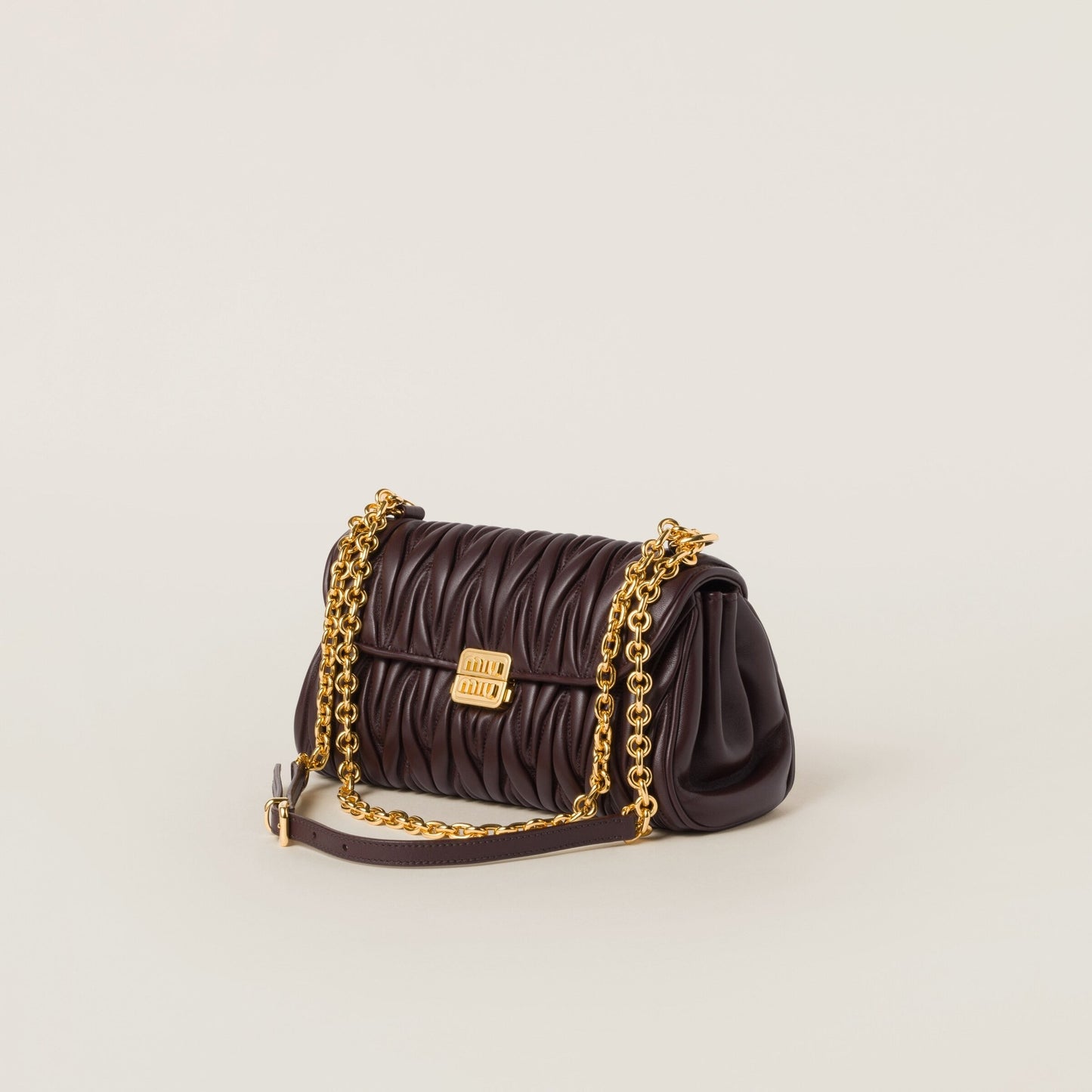 Miu Miu Matelassé Nappa Leather Shoulder Bag