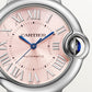 Ballon Bleu 33mm Steel Automatic Pink Sunray Dial Steel Bracelet Watch
