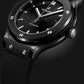 Classic Fusion Black Magic 38 mm Black Ceramic Rubber Strap Watch