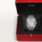 Santos de Cartier Large 39.8mm Titanium Silvered Opaline Dial Titanium Bracelet Self-Winding Watch