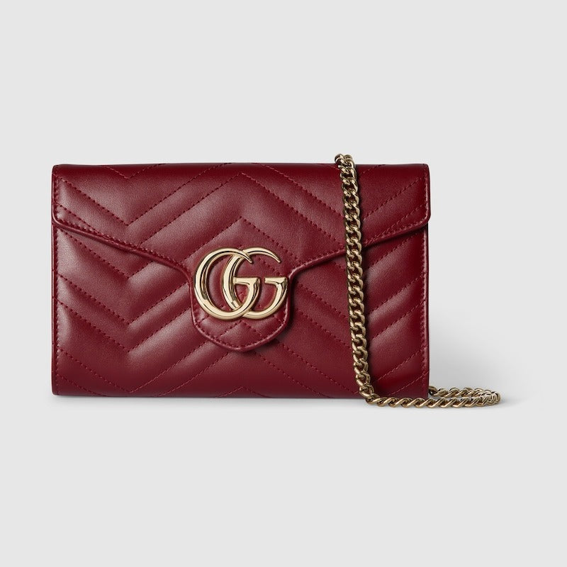 GG Marmont wallet on chain