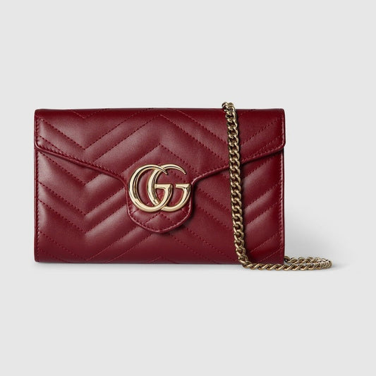 GG Marmont wallet on chain