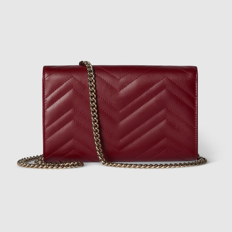 GG Marmont wallet on chain