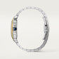 Santos de Cartier Large 39.8mm Steel Yellow Gold Blue Crown Anthracite Gray Dial Steel Bracelet Automatic Watch