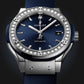 Classic Fusion Titanium Blue Diamonds 38 mm Watch