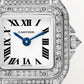 Panthère de Cartier Mini 25.1mm x 18.5mm White Gold Diamond Bezel Diamond Crown Silvered Dial White Gold Bracelet Quartz Watch