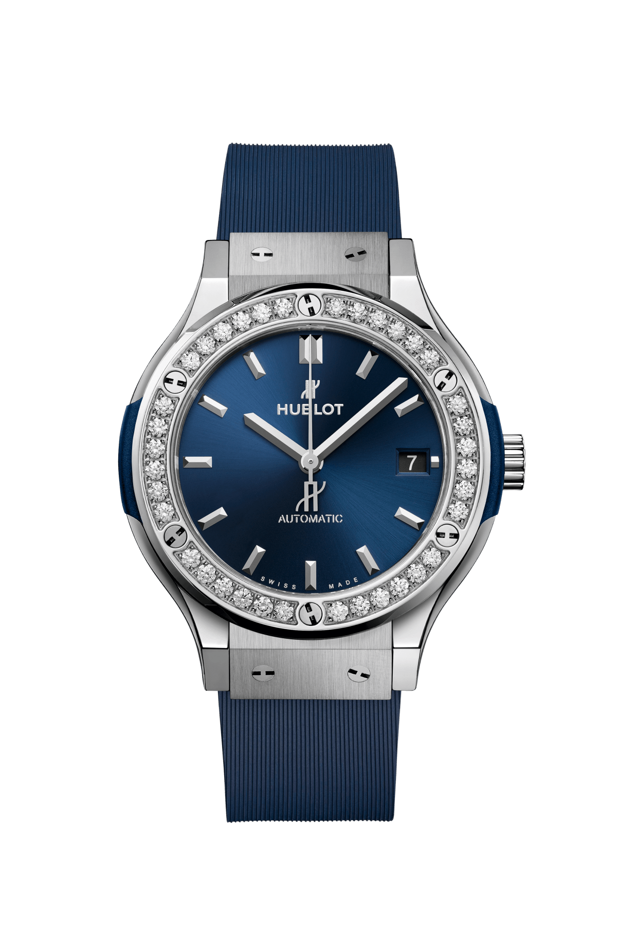 Classic Fusion Titanium Blue Diamonds 38 mm Watch