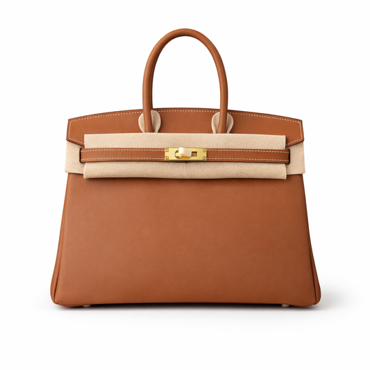 Hermès Birkin 25 Brown Swift leather  / Gold  Hardware 01