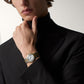 Ballon Bleu 36mm Steel Gold Automatic Silver Guilloché Dial Two-Tone Strap Watch